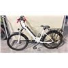 Image 1 : WHITE GEN3 7 SPEED ELECTRIC MOUNTAIN BIKE WITH FRONT SUSPENSION