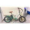 Image 2 : GREEN/BLACK FOLDABLE 7 SPEED ELECTRIC BIKE NO KEYS, NO CHARGER