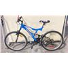 Image 1 : BLUE SUPERCYCLE 26VICE 18 SPEED MOUNTAIN BIKE WITH FRONT SUSPENSION