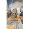 Image 1 : LARGE ORANGE INDUSTRIAL FORKLIFT ATTACHMENT FOR LIFTING VEHICLES