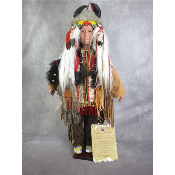 Handcrafted Indian Doll By Nanci- "Timeless Indian Collections"- 572/5000- Certificate Of Authentici