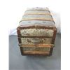 Image 2 : Restored Antique Slat Top Trunk- 30" X 21" X 18"