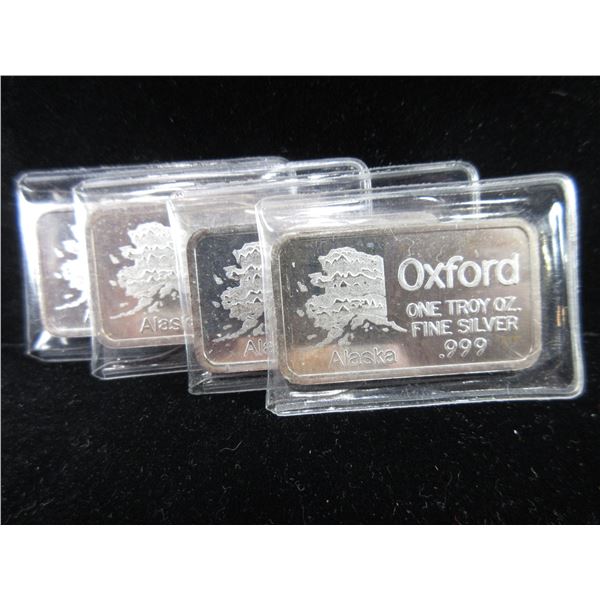 4 1 OZ Silver Bars
