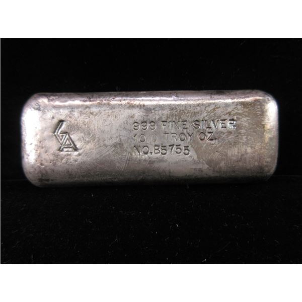 Golden Analytical 10 OZ Silver Bar- #B5755