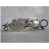 Image 2 : Unmarked Silver Overlaid Bit- Eagle Cheek- Spade Mouth- Slobber Bar- Rein Chain Swivels- Brace Has B