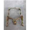 Image 3 : Unmarked Silver Inlaid Bit- Double Crescent Moon Cheek- Wyoming Halfbreed Style Copper Inlaid Mouth-