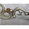 Image 7 : Unmarked Silver Inlaid Bit- Double Crescent Moon Cheek- Wyoming Halfbreed Style Copper Inlaid Mouth-