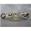 Image 4 : Marked Black 23 Silver Inlaid Bit- Carmel Cheek- Spade Mouth- Double Slobber Chains- Rein Chain Swiv