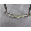 Image 15 : Large Marked Heiser Denver Browband Flower Tooled Headstall- Nickel And Iron Conchos- 5 Dot Marked H