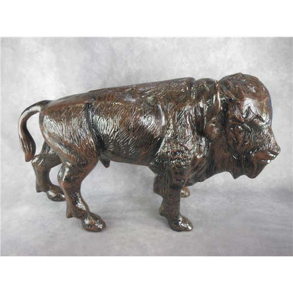 Cast Aluminum Buffalo- 18"H X 28