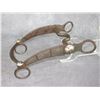 Image 1 : Marked GS Garcia Silver Inlaid Bit- California Cheek- Curb Mouth- Slobber Bar- Decent Condition