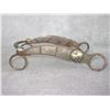 Image 2 : Marked GS Garcia Silver Inlaid Bit- California Cheek- Curb Mouth- Slobber Bar- Decent Condition