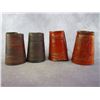 Image 1 : Heiser Denver Marked Stamped Cowboy Cuffs- Unmarked Tooled Cowboy Cuffs