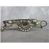 Image 2 : Unmarked But Attributed To Figueroa Silver Inlaid Bit- Santa Barbara Cheek- Spade Mouth- Slobber Bar
