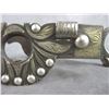 Image 7 : Unmarked But Attributed To Figueroa Silver Inlaid Bit- Santa Barbara Cheek- Spade Mouth- Slobber Bar