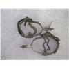 Image 3 : Buermann Hand Forged Steel Silver Inlaid Spurs- .8" Bands- 2" Drop Shanks- 1.75" 10 Point Rowels- Ch