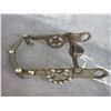 Image 1 : Marked Visalia Stock Saddle Co SF Cal Hand Wrought Silver Inlaid Elko Star Bit- Santa Barbara Cheek-