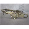 Image 2 : Marked Visalia Stock Saddle Co SF Cal Hand Wrought Silver Inlaid Elko Star Bit- Santa Barbara Cheek-