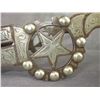 Image 8 : Marked Visalia Stock Saddle Co SF Cal Hand Wrought Silver Inlaid Elko Star Bit- Santa Barbara Cheek-