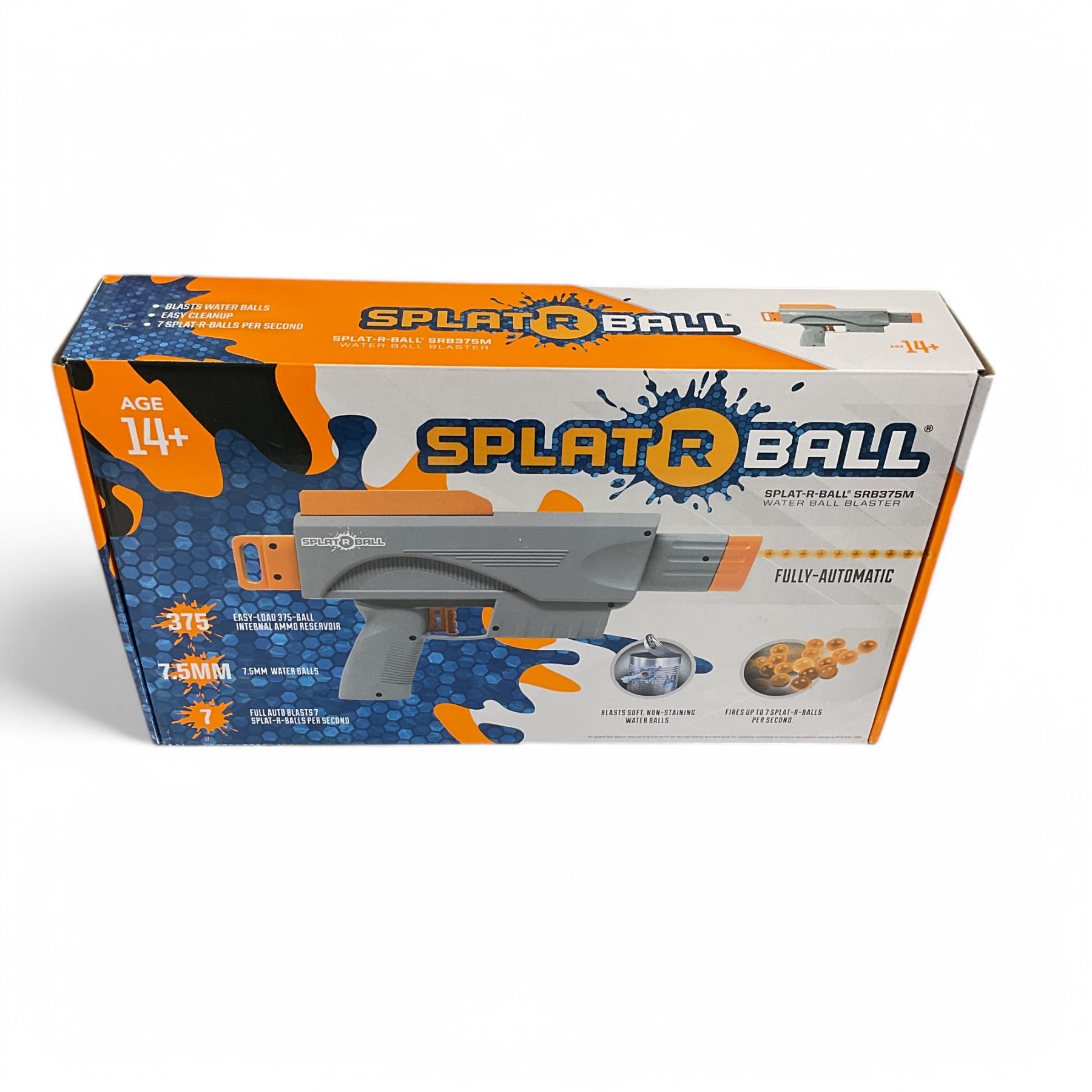 Splat-R-Ball Water Bead Blaster Model: SRB375M, Shoots 7.5mm Water Beads