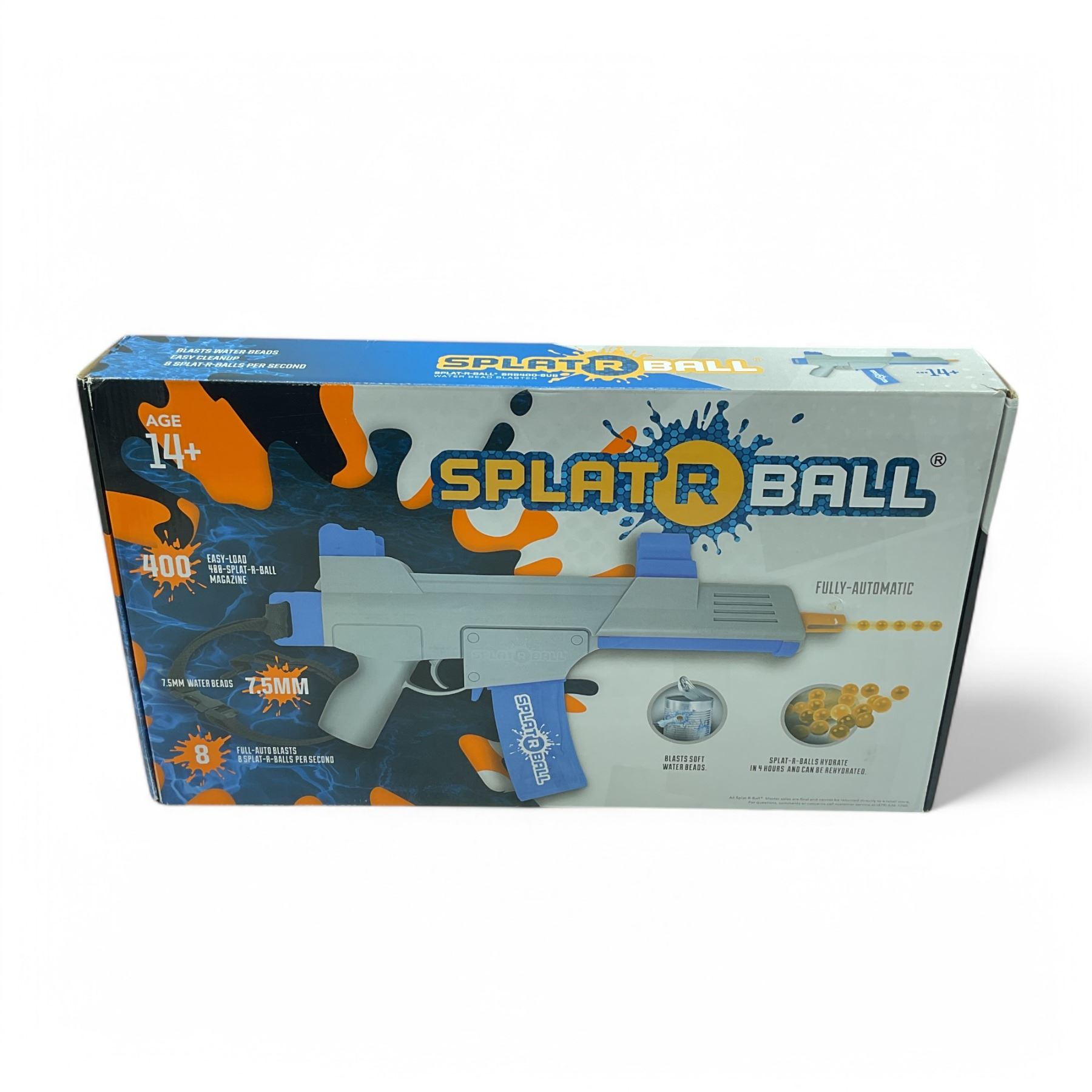 Splat-R-Ball Water Bead Blaster Model: SRB400-SUB, Shoots 7.5mm Water Beads