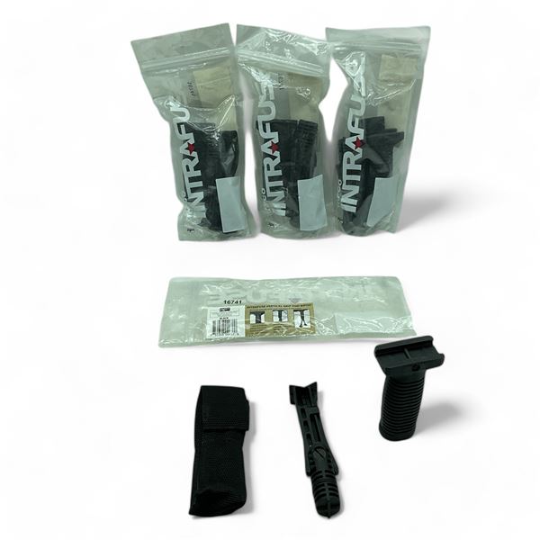 Tapco Intrafuse Vertical Grip and Bipod, Black X 4 Qty