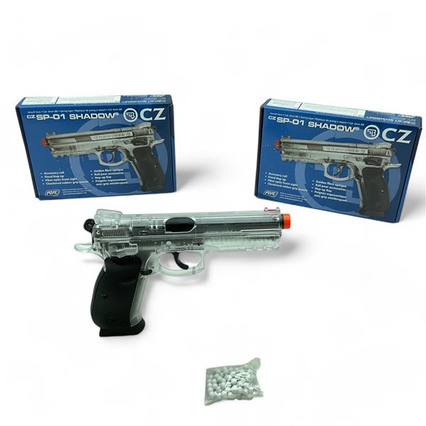 ASG CZ SP-01 Shadow Airsoft Spring Type Pistol, 6mm BB X 2 Qty