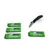 Image 1 : Stainless Steel 2-3/4" Folding Blade Pocket Knife with Clip X 4 Qty