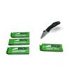 Image 1 : Stainless Steel 2-3/4" Folding Blade Pocket Knife with Clip X 4 Qty