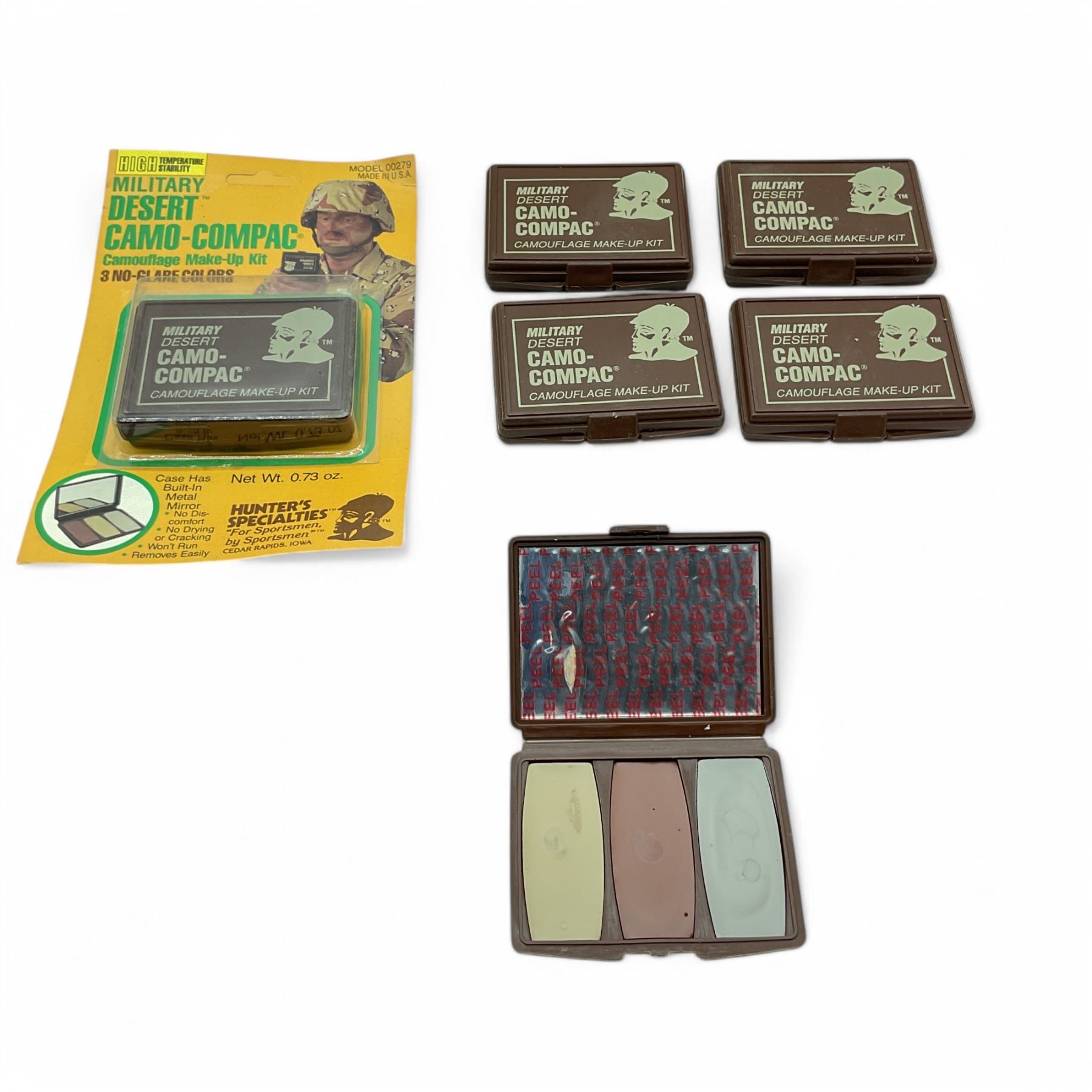 Military Desert Camo-Compac Camouflage Make-Up Kit X 6 Qty