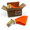 Image 1 : H.S Camo Triangle Fleece Bandana, Cut Extra Large, Blaze Orange X 6 Qty
