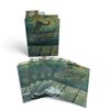 Image 1 : River's Edge 'Fishing Makes Me Happy' Gift Bags and Tissue Paper, 13" X 10", 6 Qty