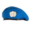 Image 1 : 6X Deluxe Canadian Style Beret UN Blue with Removable UN Pin Badge Size 6 7/8