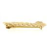 Image 5 : Vintage 14K Yellow Gold Detailed Textured Finish Large Feather Brooch Pin