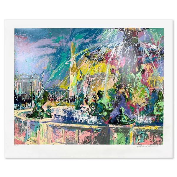Place de la Concord by LeRoy Neiman (1921-2012)