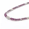 Image 2 : 42.21 ctw Ruby and 3.95 ctw Diamond Platinum Necklace