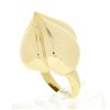 Image 9 : Vintage 18k Yellow Gold Domed & Grooved Polished Finish Cocktail Statement Ring