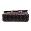 Image 4 : Chanel Black Glitter Patent Leather Jumbo Flap Shoulder Bag