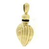 Image 5 : LAGOS 18K Yellow Gold Fluted Puffed Heart Perfume Flask Bottle Charm Pendant