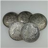 Image 1 : 1890 Morgan Silver Dollar (VG+) Set of 5