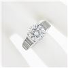 Image 7 : Vintage Platinum Ideal 5.02 ctw GIA Round Brilliant Diamond w/ Waterfall Baguett