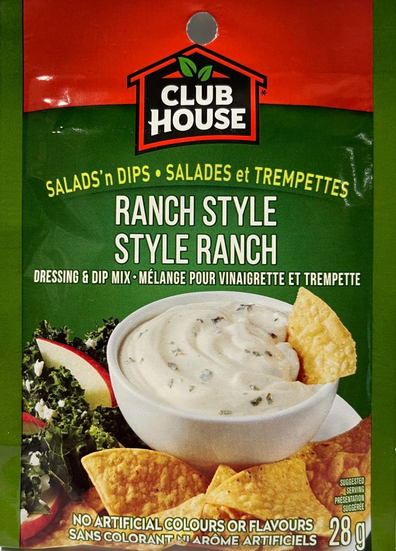 NEW BAG OF 5 X 28G CLUB HOUSE RANCH STYLE DIP MIX