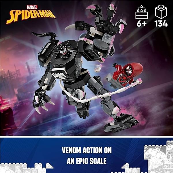 NEW LEGO MARVEL VENOM MECH ARMOR VS MILES MORALES
