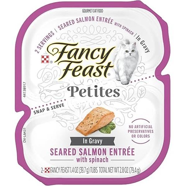 NEW 12 X 2.8OZ FANCY FEAST PETI GRAVY