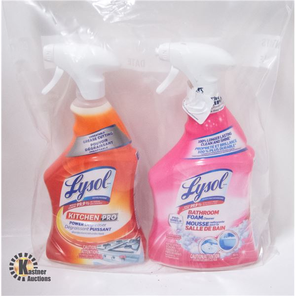NEW 2 BOTTLES OF LYSOL CLEANING PRODUCTS
