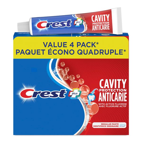 NEW 4 X 125ML CREST CAVITY PROTECTION TOOTHPASTE