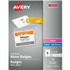 Image 1 : NEW 100 NAME BADGES AND HOLDERS AVERY CLIP STYLE