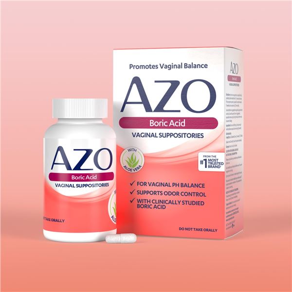 NEW 30 AZO BORIC ACID VAGINAL SUPPOSITORIES