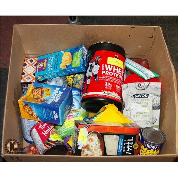 LARGE BOX OF GROCERIES AND TREATS