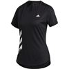 Image 1 : NEW ADIDAS RUN 3S TEE W BLACK TEE SHIRT 2XS
